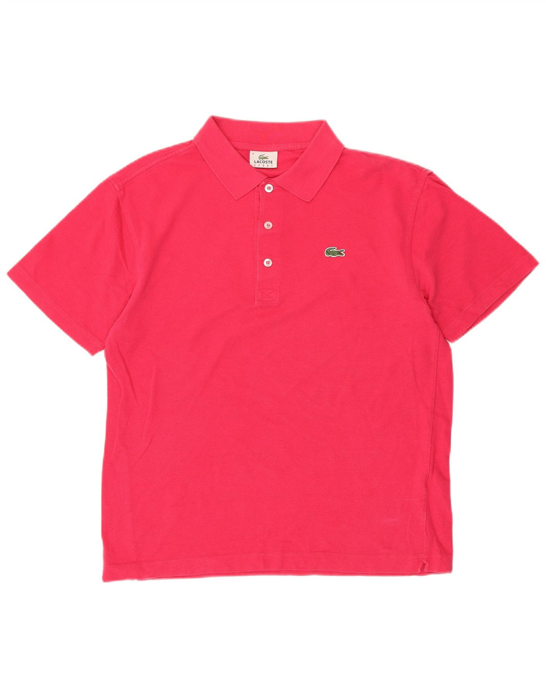 Polo Lacoste para hombre talla 4 algodón rosa mediano