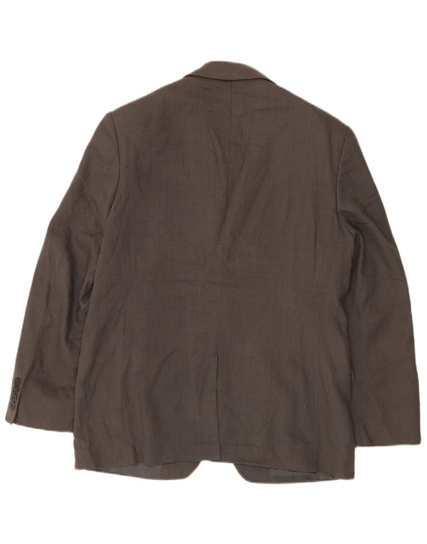 Marks & Spencer Chaqueta tipo blazer de 2 botones para hombre UK 38 Lino verde mediano