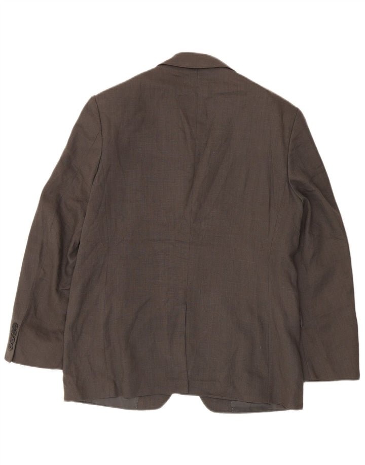 Marks & Spencer Chaqueta tipo blazer de 2 botones para hombre UK 38 Lino verde mediano