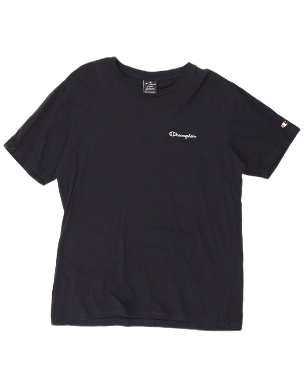 Champion Camiseta para hombre Top Large Azul Marino Algodón