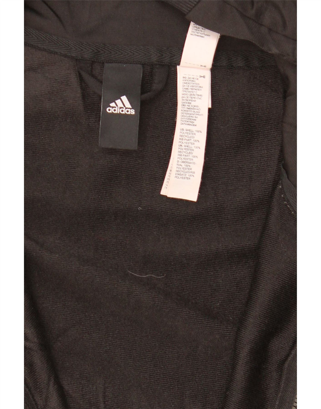 ADIDAS Hombre Chándal Top Chaqueta Mediano Negro Poliéster