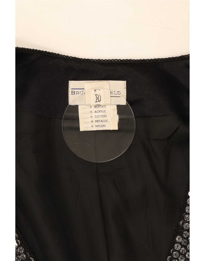 Bruce Oldfield Chaqueta Blazer para Mujer Reino Unido 12 Plata Mediana
