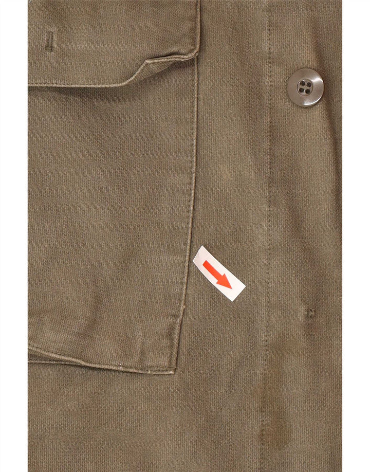Vintage hombres chaqueta militar Reino Unido 40 grande caqui