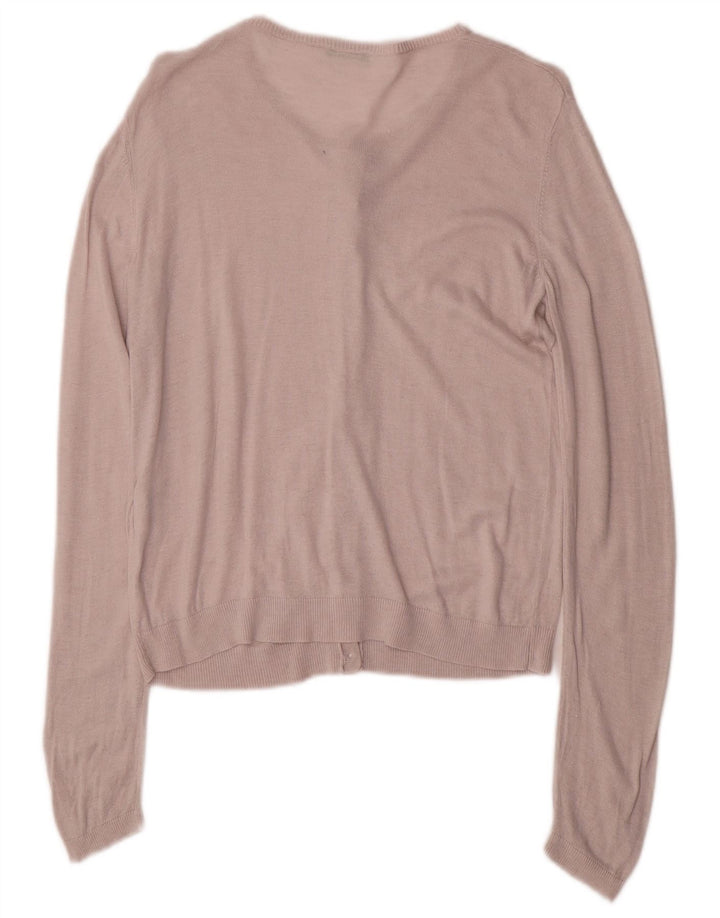 BENETTON Cárdigan Niña 11-12 Años 2XL Viscosa Rosa