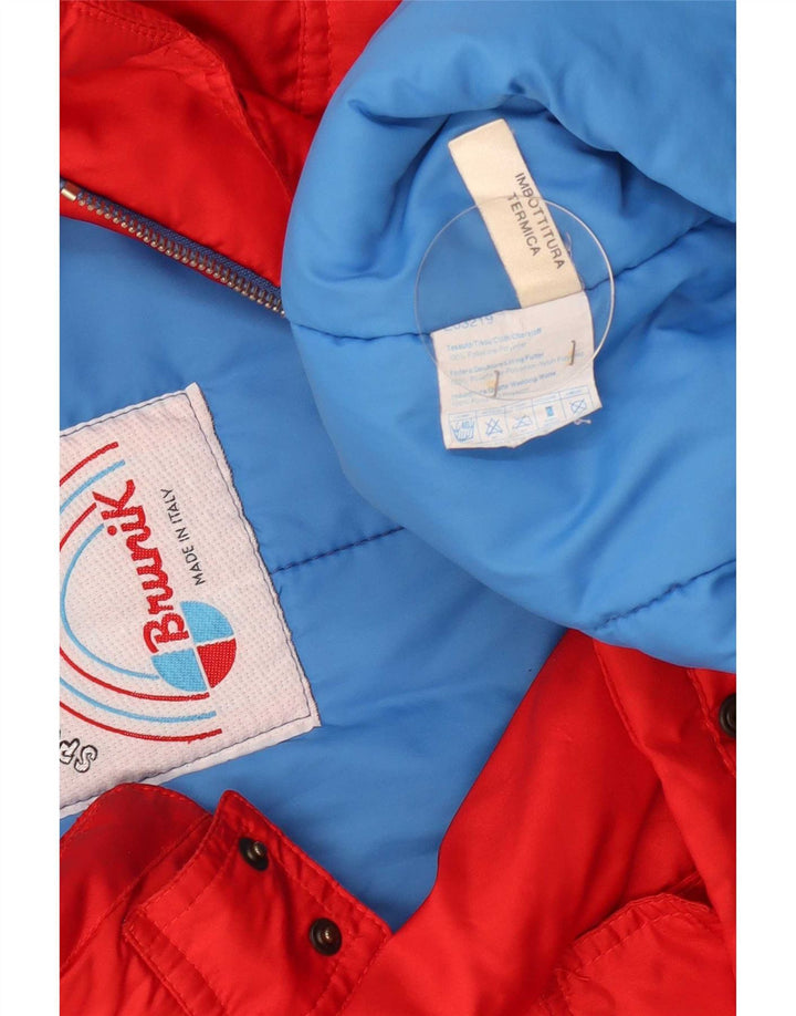 Brunik Chaqueta de esquí con capucha para hombre IT 46 Small Rojo Poliéster