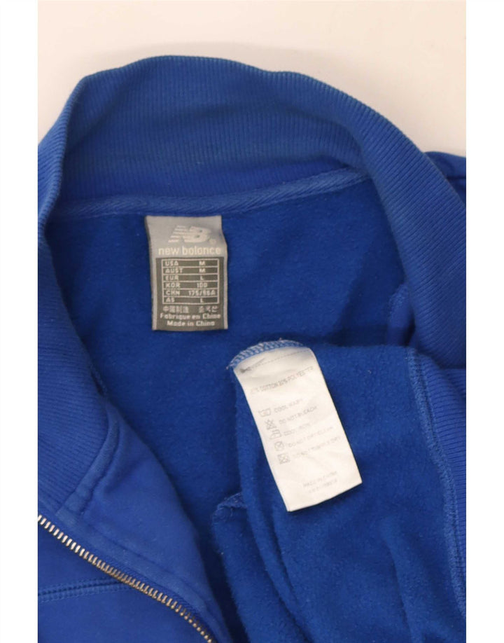 New Balance Hombre Chándal Top Chaqueta Algodón Azul Medio