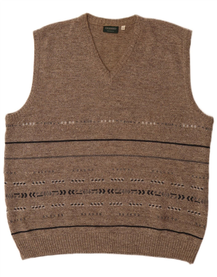 Canda Mens Chaleco Tank Top 2XL Gris Rayas Acrílico