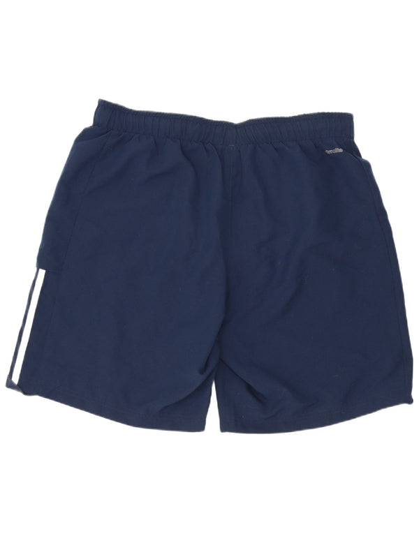 Adidas Pantalones Cortos Deportivos Regulares Para Hombre Grande Azul Marino Poliéster Deportes