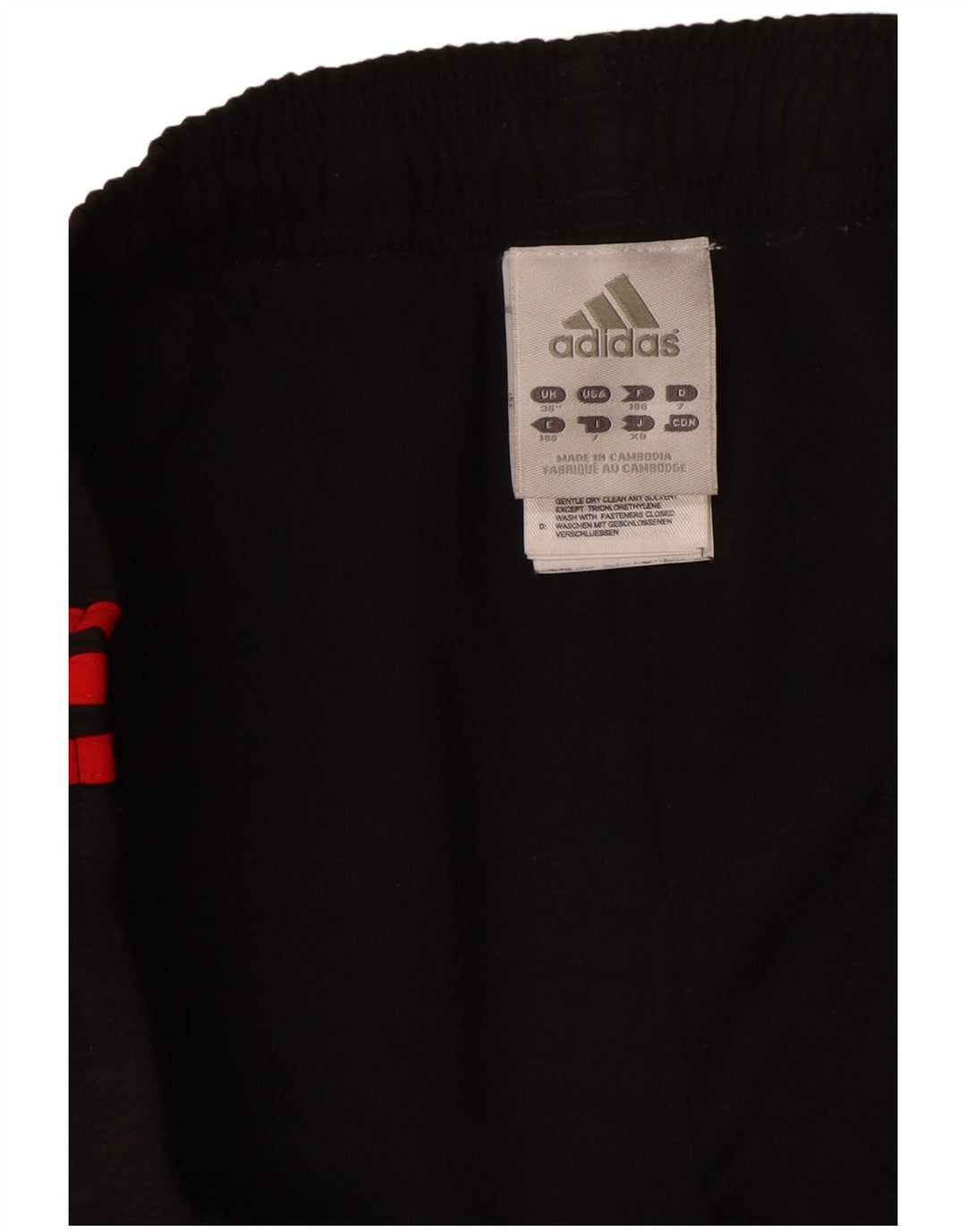 Adidas Hombre Pantalones De Chándal Joggers Grande Negro Poliéster