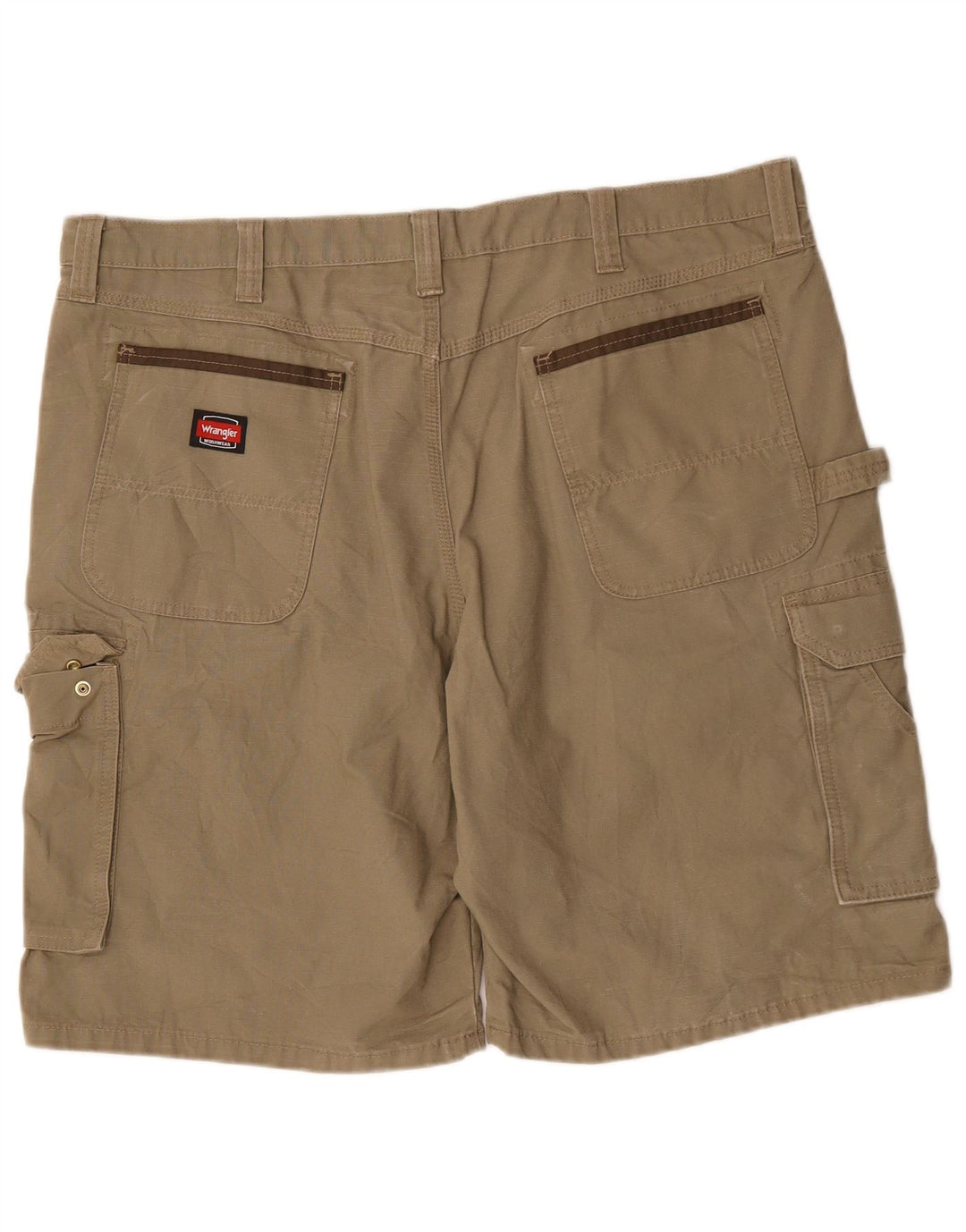 Wrangler Pantalones cortos cargo para hombre W42 2XL Algodón caqui