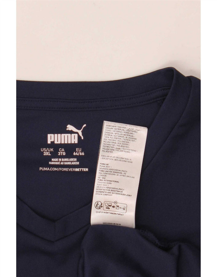 Camiseta Puma Hombre Top 3XL Azul Marino Poliéster