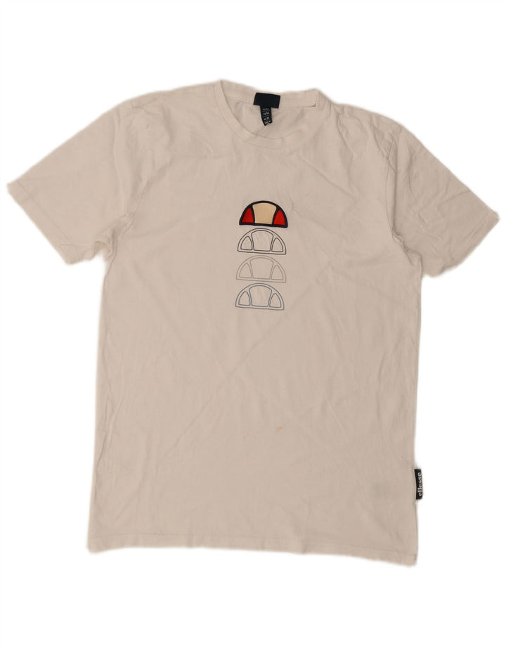 Camiseta Ellesse Graphic para hombre Top Medium White Cotton