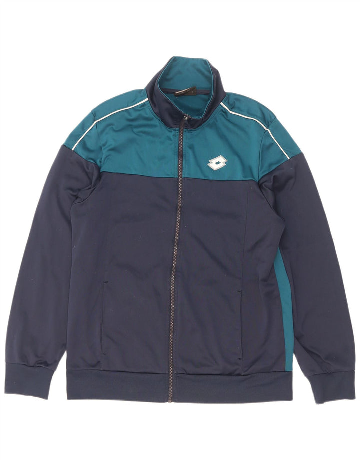 Lotto Life's - Chaqueta de chándal para hombre, talla grande, color azul marino