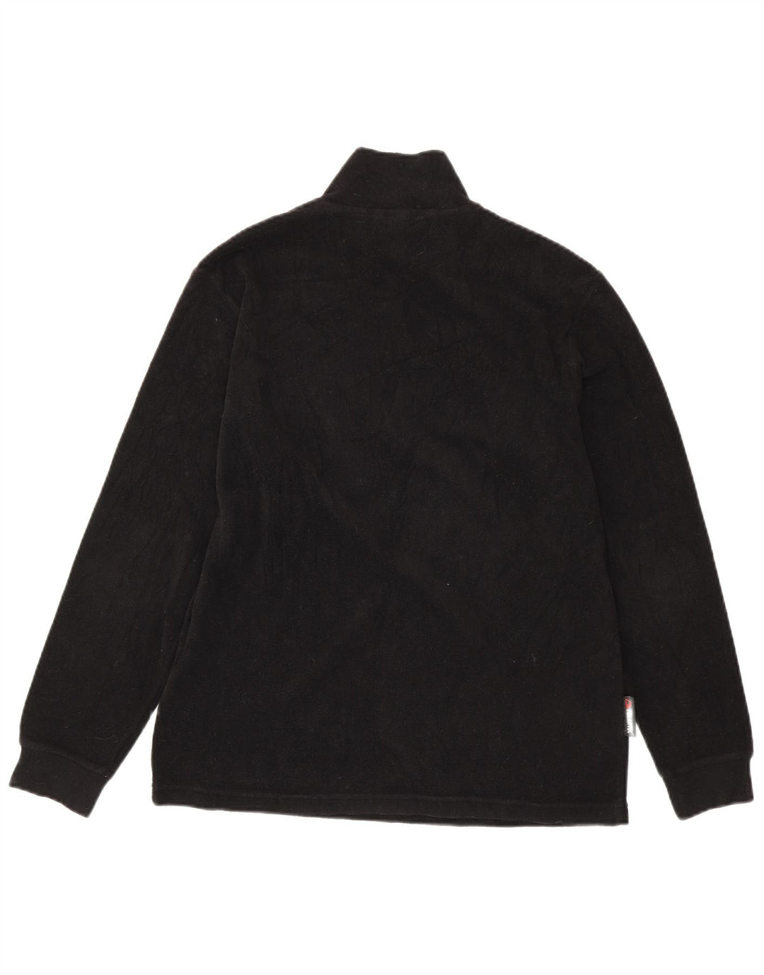 INVICTA Jersey de forro polar con cuello y cremallera para hombre, talla grande, negro