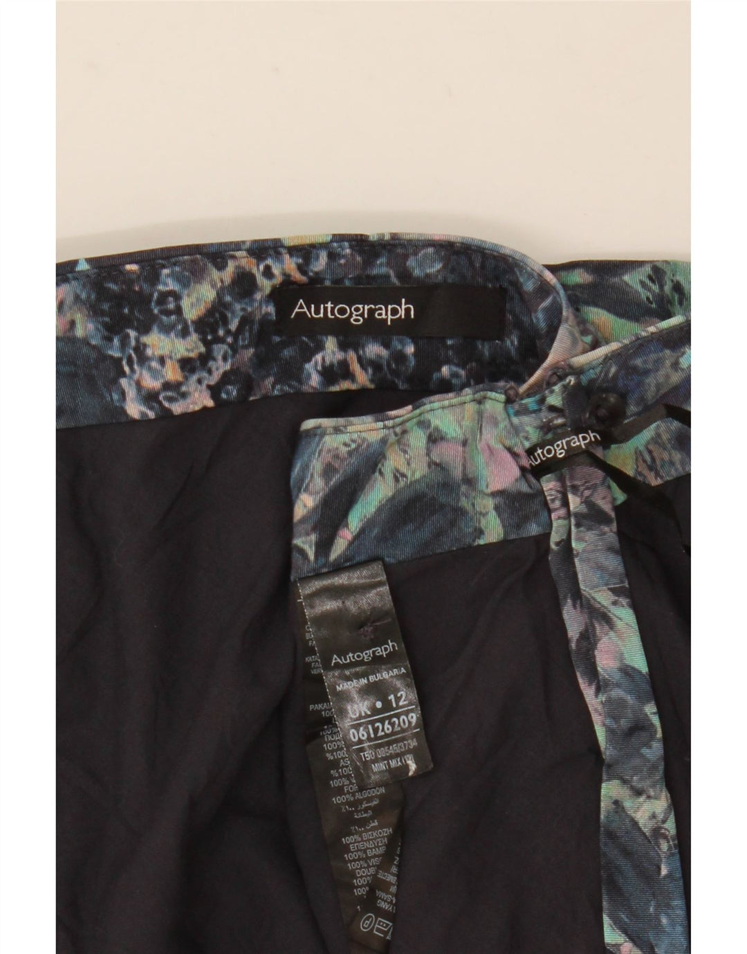 Marks & Spencer Falda lápiz para mujer UK 12 Medium W30 Multicolor