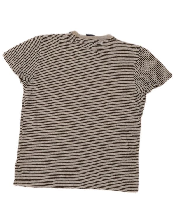 Camiseta Superdry para hombre Top de algodón con rayas diplomáticas en gris medio