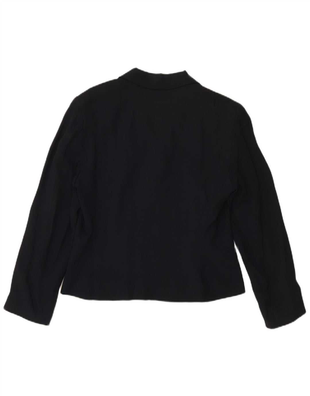 MARELLA Chaqueta tipo blazer de 4 botones para mujer UK 46 Grande Viscosa azul marino