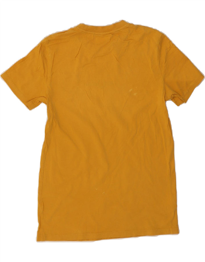 FRED PERRY Mens T-Shirt Top XS Yellow Cotton Vintage Fred Perry and Second-Hand Fred Perry from Messina Hembry 
