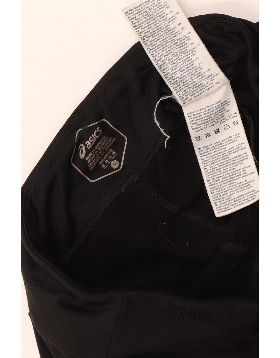 Asics Leggings para mujer UK 44 Mediano Negro Poliéster