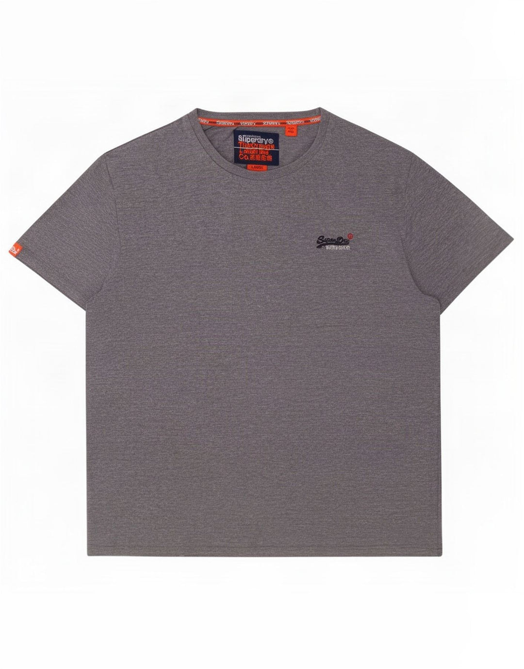 Superdry Camiseta para hombre Top grande de algodón gris