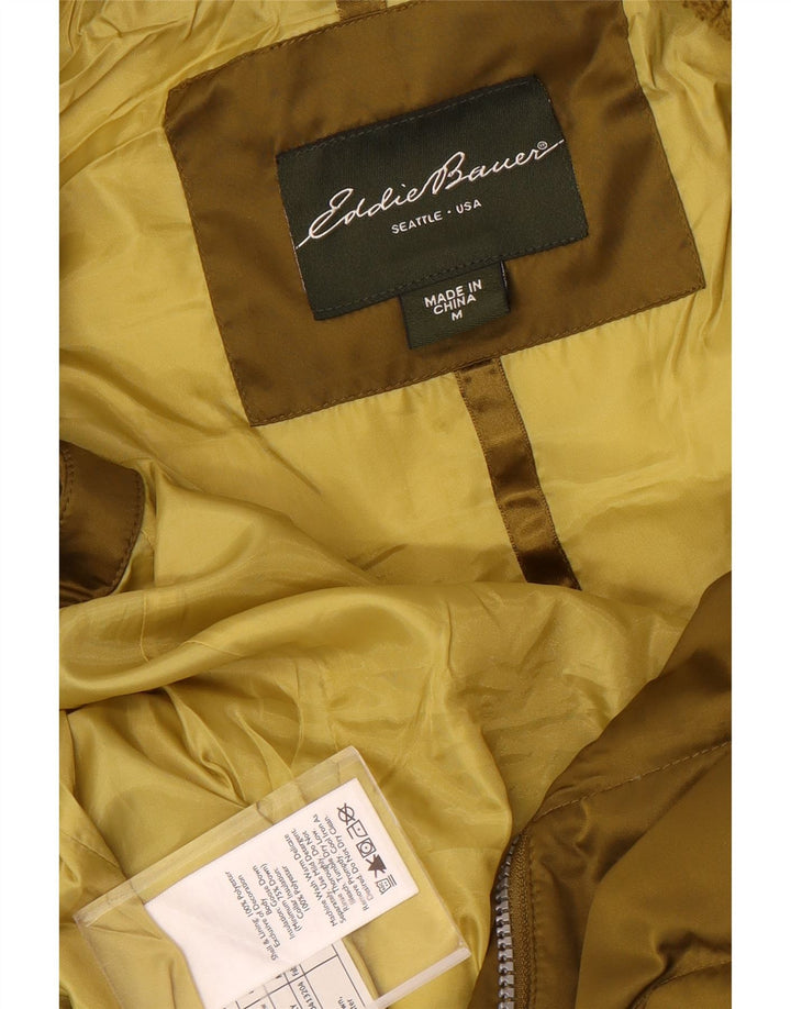 Eddie Bauer Chaleco acolchado para mujer UK 14 Poliéster caqui mediano