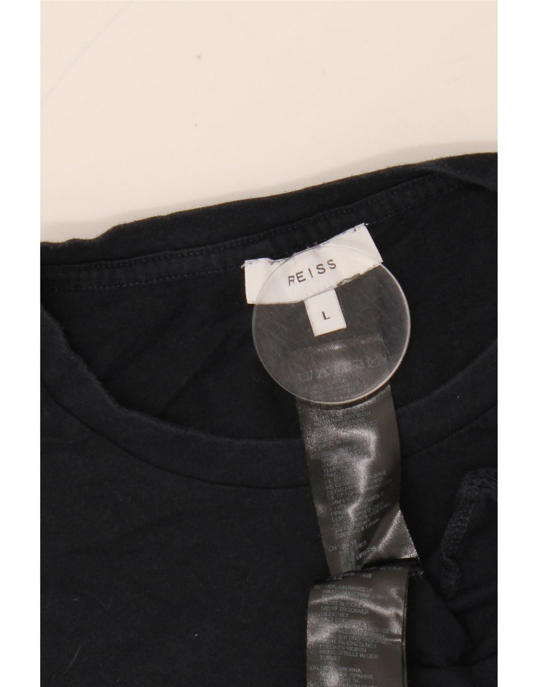 REISS Camiseta para mujer Top UK 46 Large Azul marino Algodón