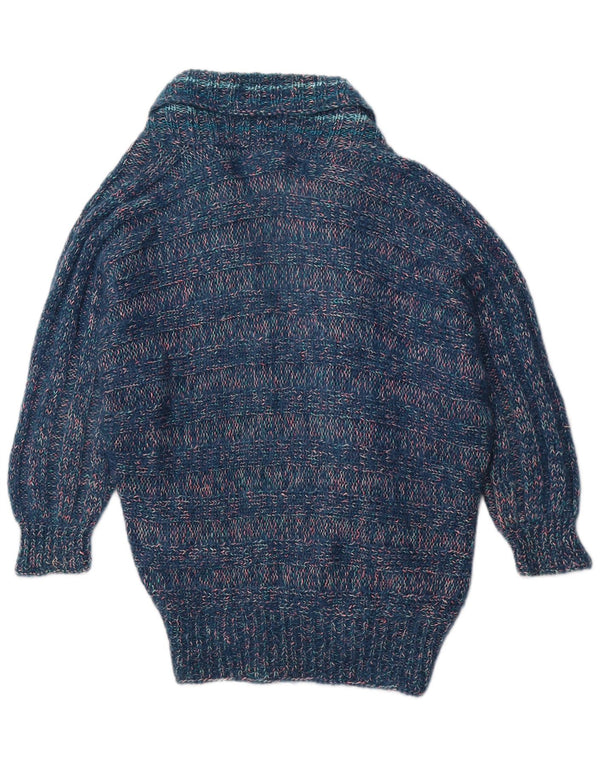 VINTAGE Womens Cardigan Sweater UK 20 2XL Blue Flecked