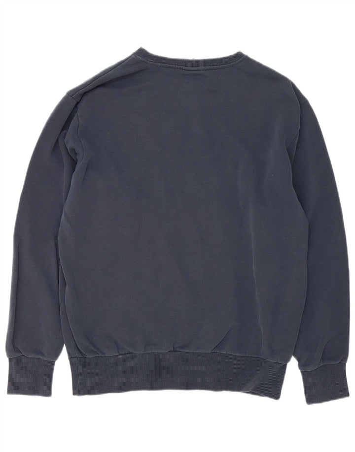 Ellesse Hombre Graphic Sudadera Jumper Grande Azul Marino Algodón