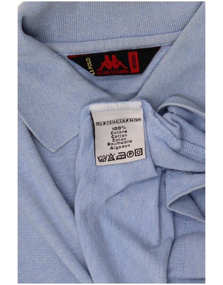 Polo Kappa Hombre Algodón Azul Medio