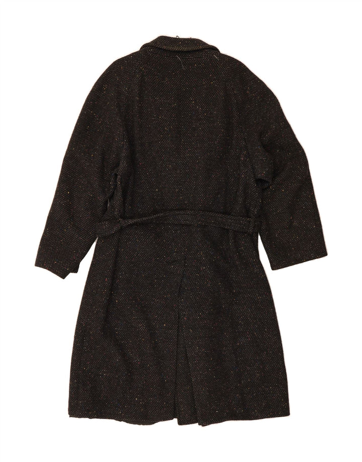 CANDA Womens Double Breasted Coat UK 12 Medium Black Flecked Wool Vintage Canda and Second-Hand Canda from Messina Hembry 