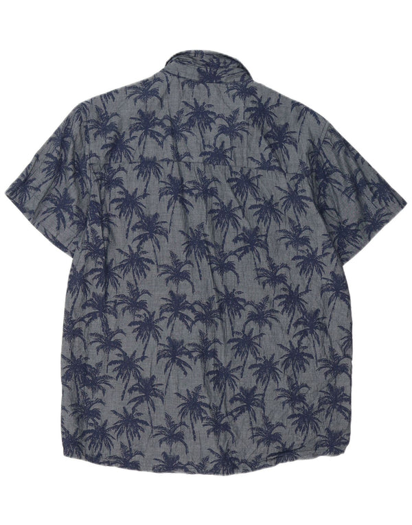 Camisa hawaiana floral azul marino grande de manga corta para hombre de Mountain Warehouse