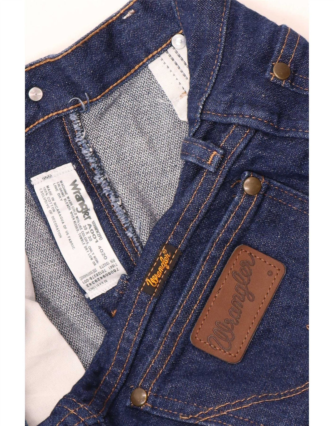 Vaqueros Wrangler Hombre Slim W30 L30 Algodón Azul Marino