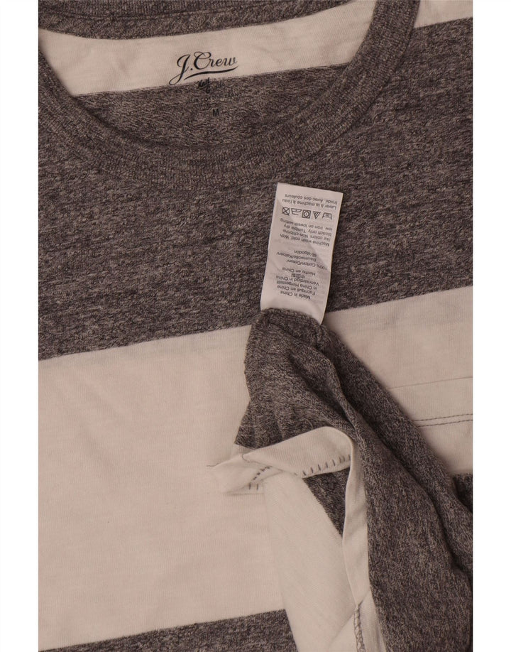 Camiseta J. Crew para hombre Top de algodón a rayas gris medio