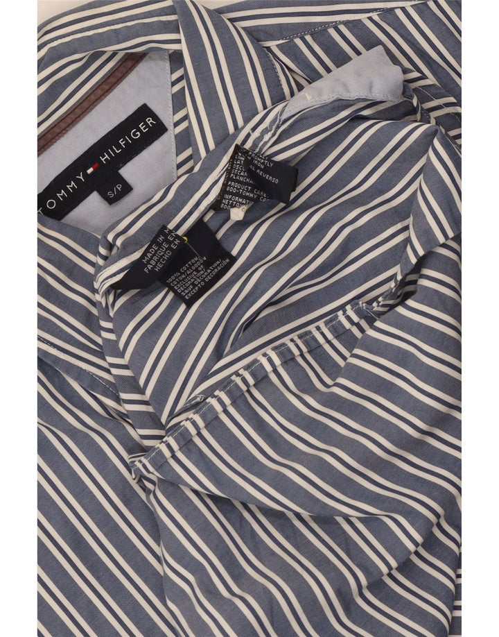 Camisa TOMMY HILFIGER Hombre Small Azul Rayas Algodón