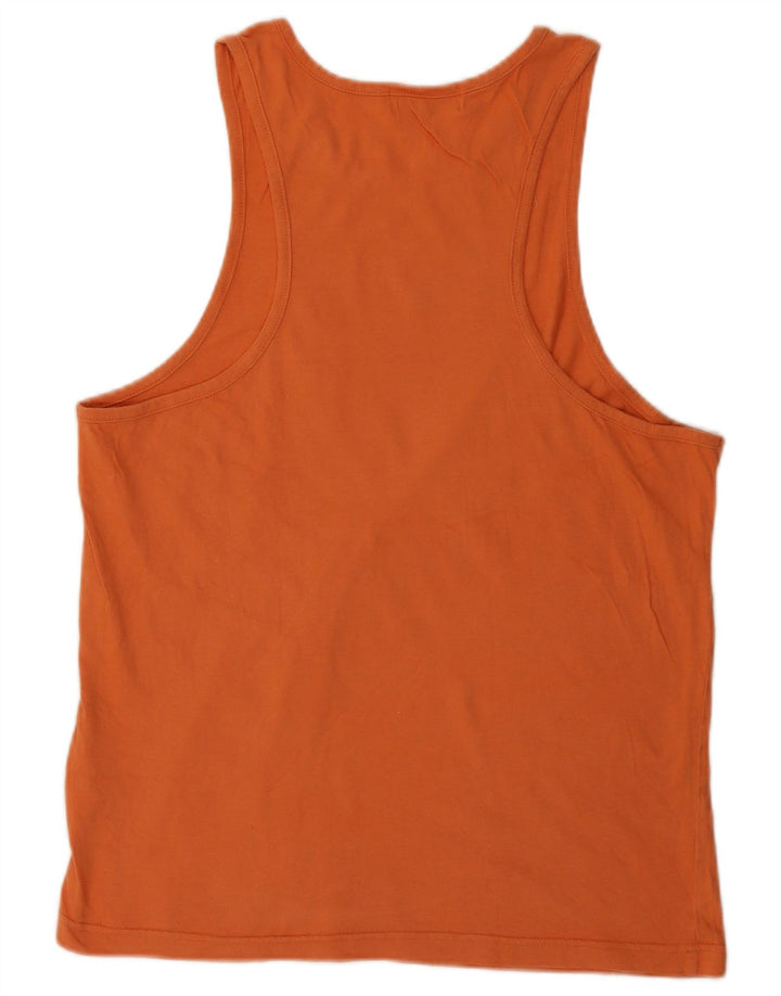 Fila Mens Vest Top IT 50 Algodón Naranja Medio
