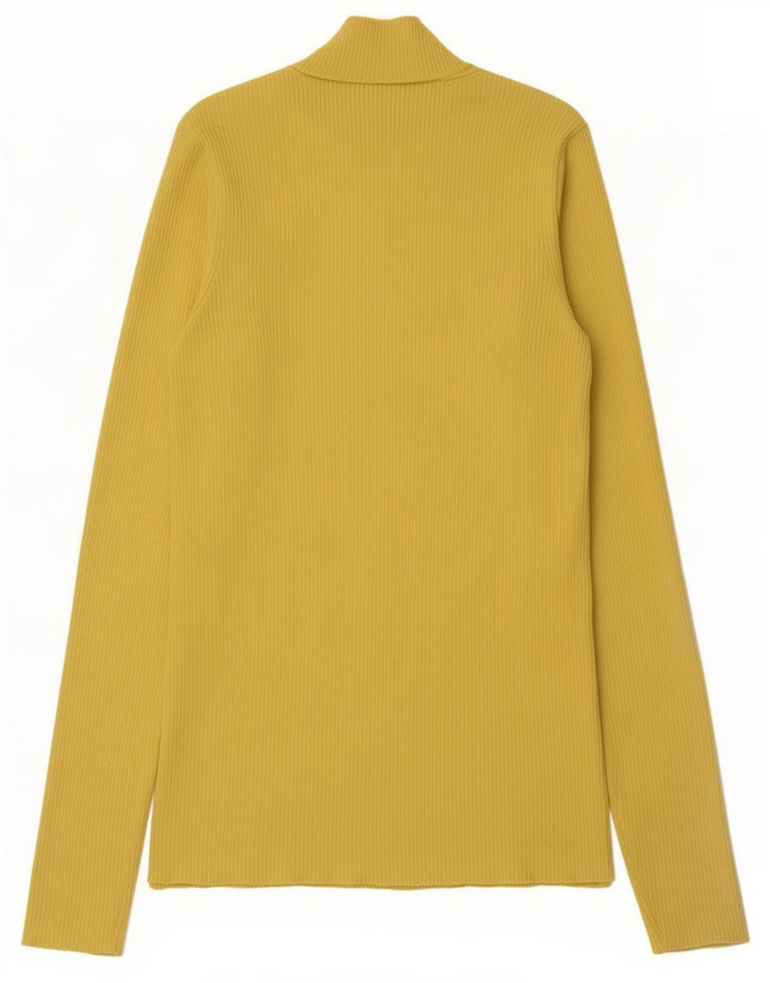 Zara Mujer Top Manga Larga UK 8 Small Poliamida Amarillo