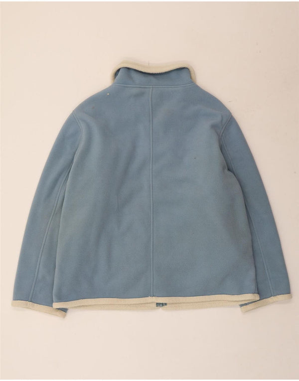 Vintage Mens Fleece Chaqueta Reino Unido 42 XL Poliéster Azul