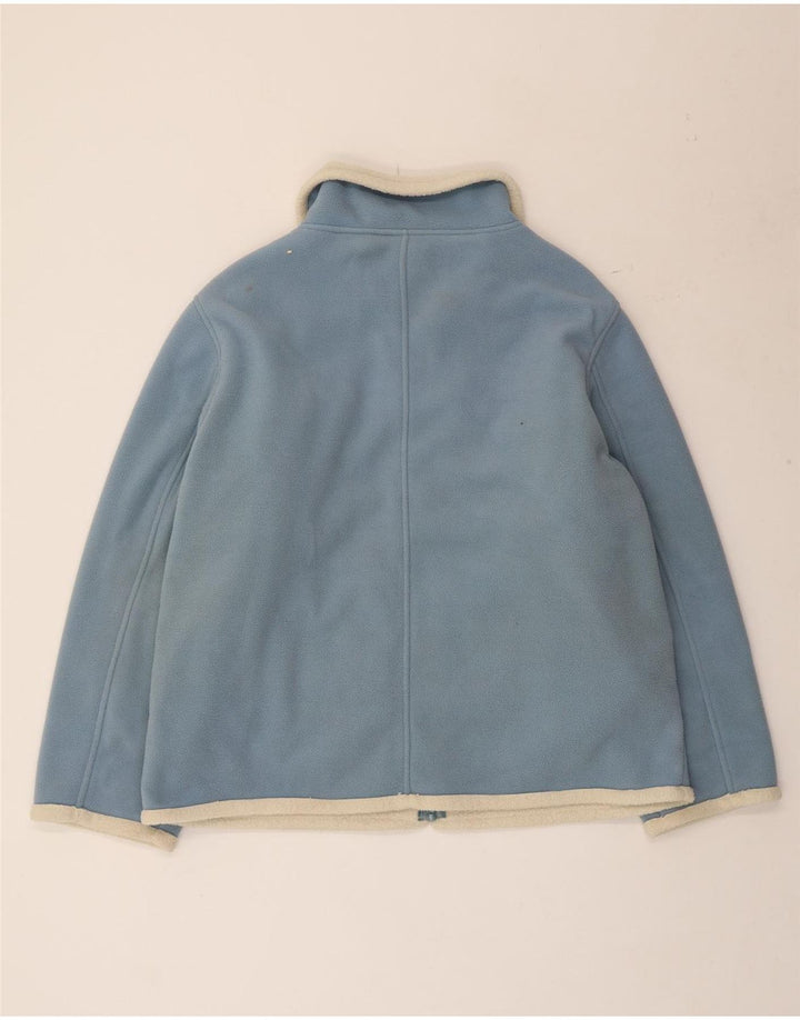 Vintage Mens Fleece Chaqueta Reino Unido 42 XL Poliéster Azul