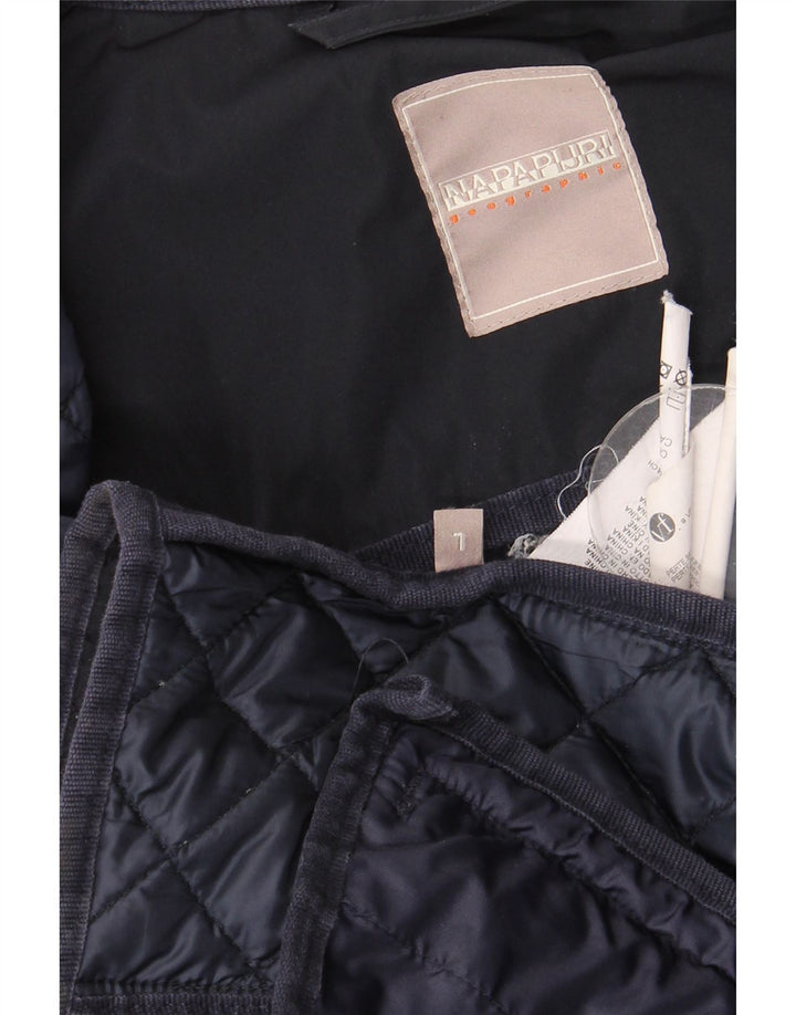 Napapijri Chaqueta acolchada para mujer UK 46 Grande Poliéster azul marino