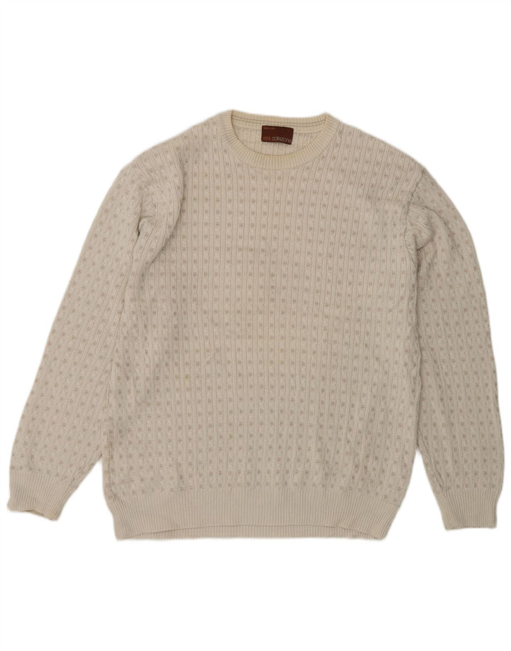 Marks & Spencer Suéter con Cuello Redondo para Hombre Acrílico Blanco Roto Medio