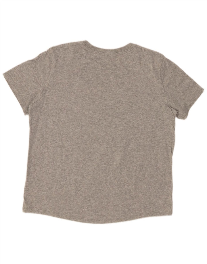 Camiseta NIKE para mujer UK 40 Algodón moteado gris medio
