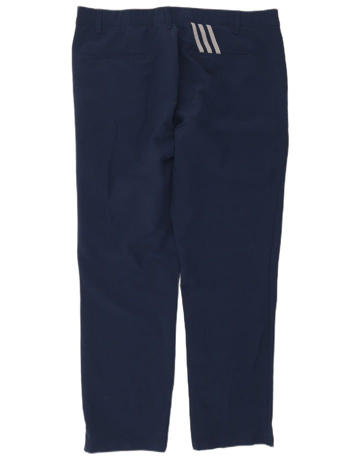 Pantalón chino recto ADIDAS para hombre W38 L32 Poliéster azul marino