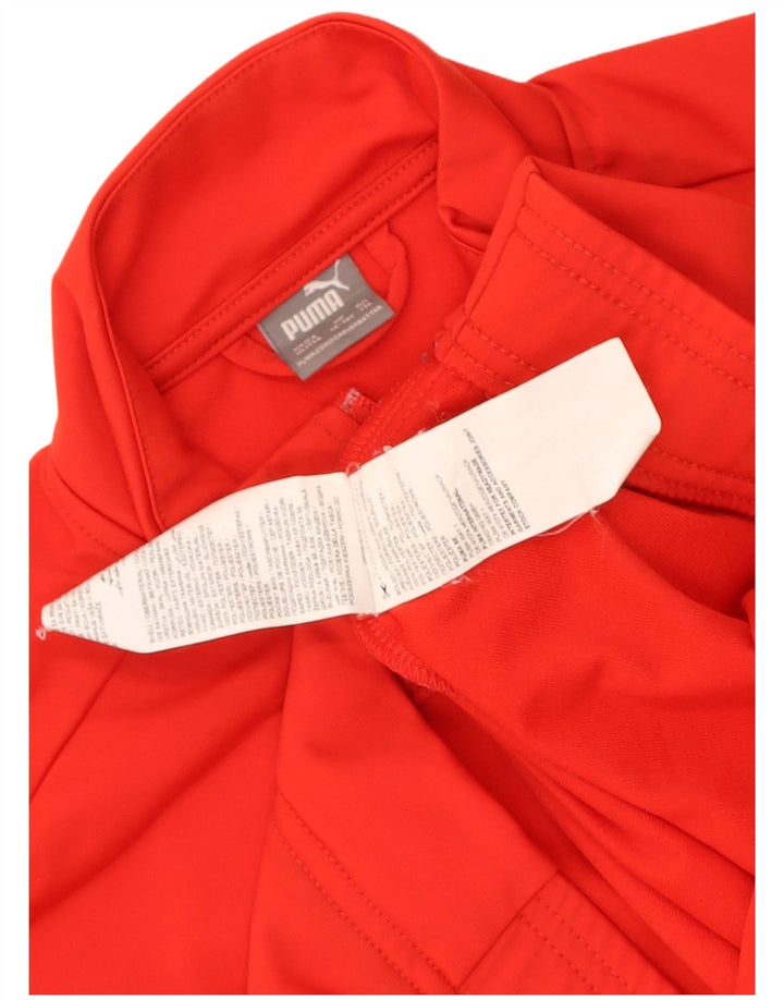 Puma Chaqueta de chándal para niña 15-16 años Rojo Colorblock Poliéster