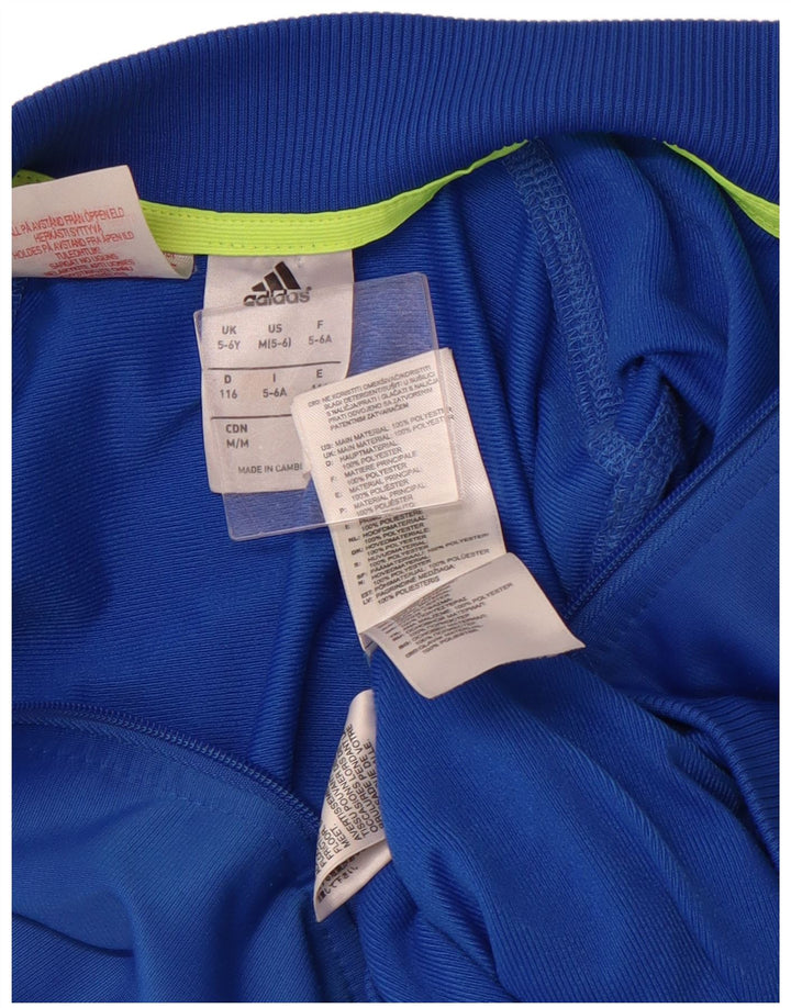 ADIDAS Chaqueta Chándal Niño 5-6 Años Azul Poliéster