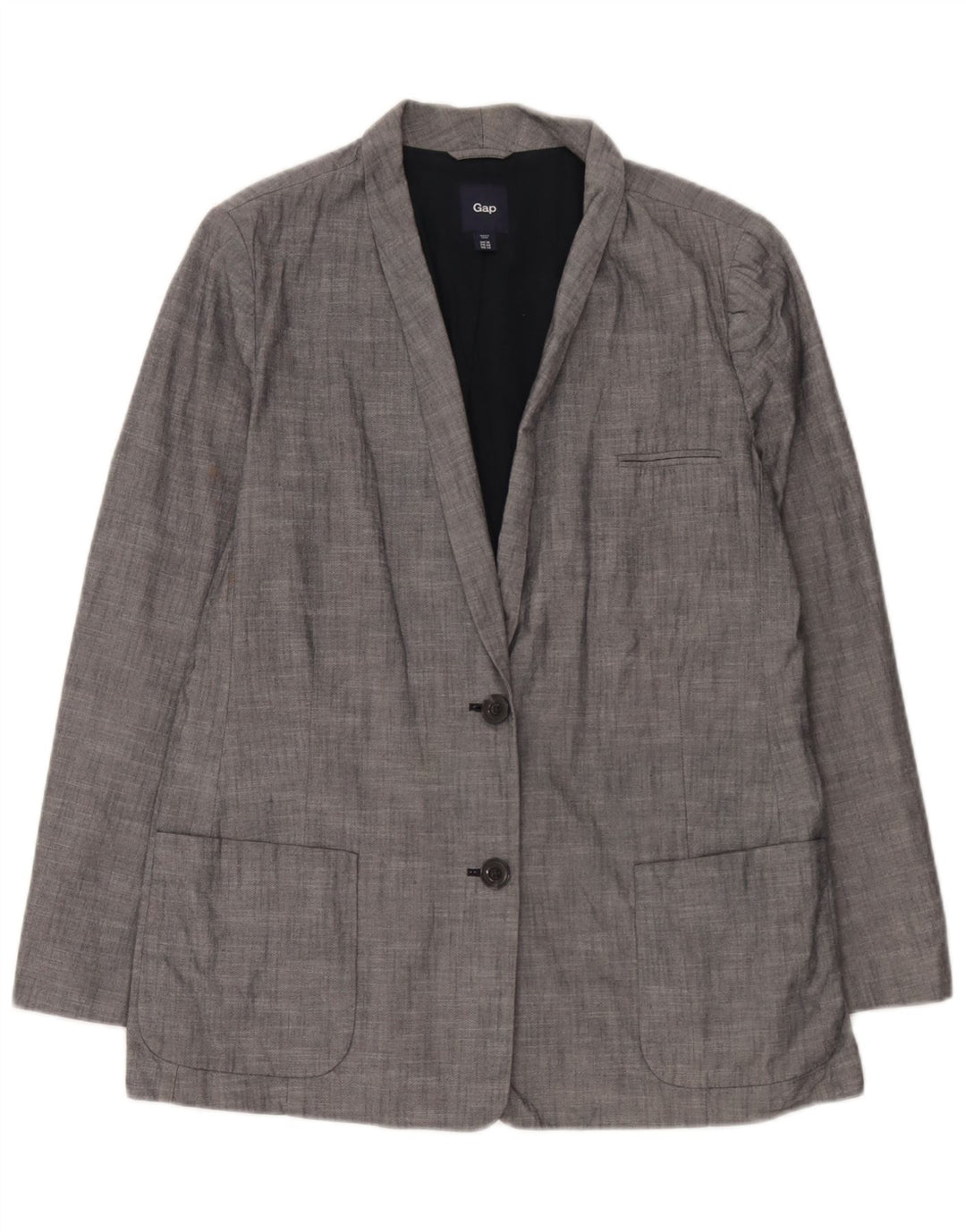 Gap Chaqueta Blazer de 2 Botones para Mujer UK 18 XL Algodón Azul