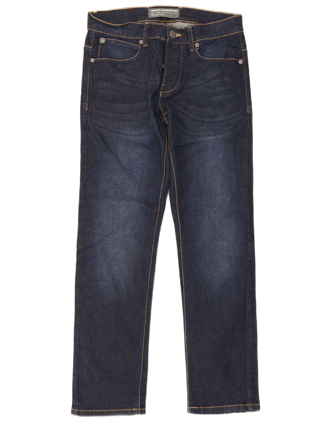 French Connection Vaqueros ajustados para hombre W30 L30 Algodón azul marino