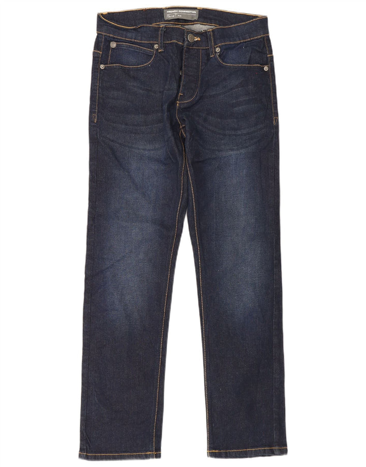 French Connection Vaqueros ajustados para hombre W30 L30 Algodón azul marino