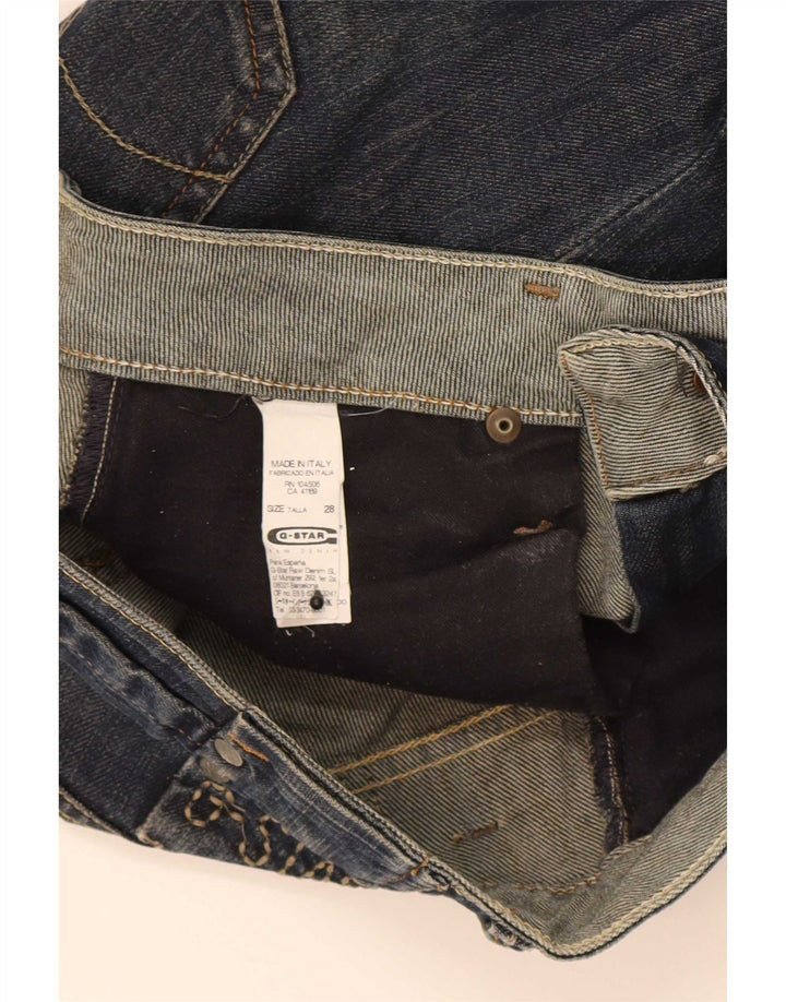 Vaqueros recortados para mujer G-Star W28 L25 Algodón azul marino