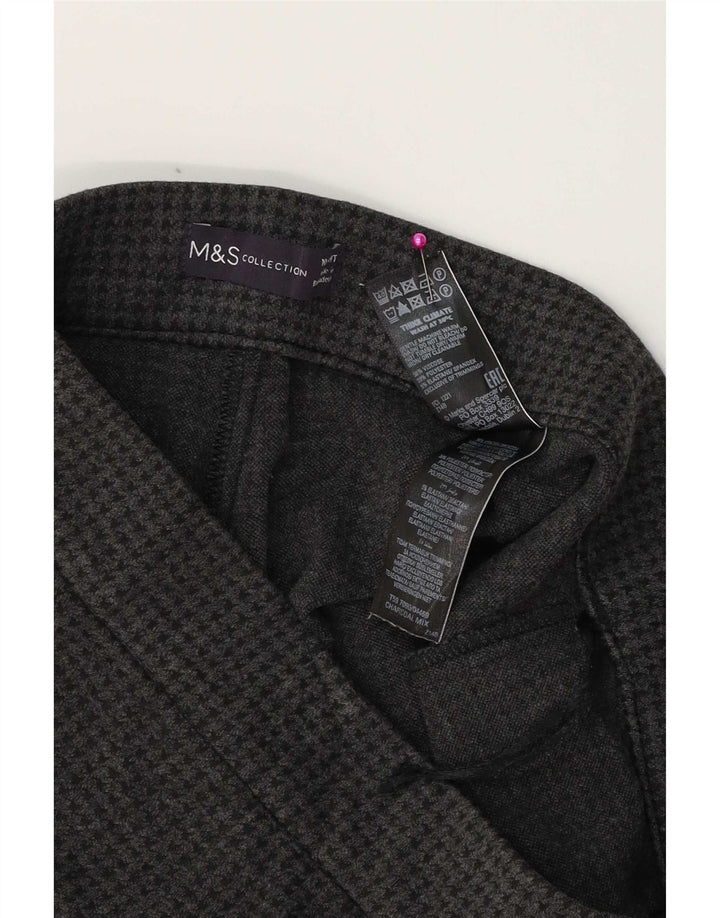 Leggings para mujer Marks & Spencer UK 10 Small W28 L23 Gris pata de gallo