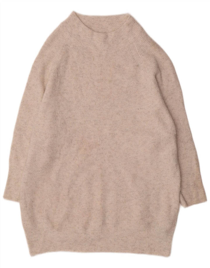 Topshop Vestido tipo jersey para mujer UK 10 Small Poliéster blanco